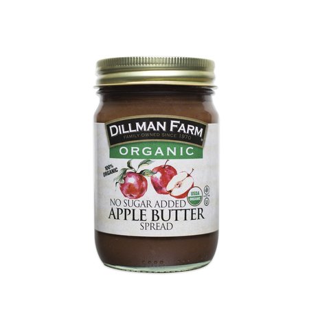 DILLMAN FARM Organic Apple Butter Spread 13 oz Jar 50262